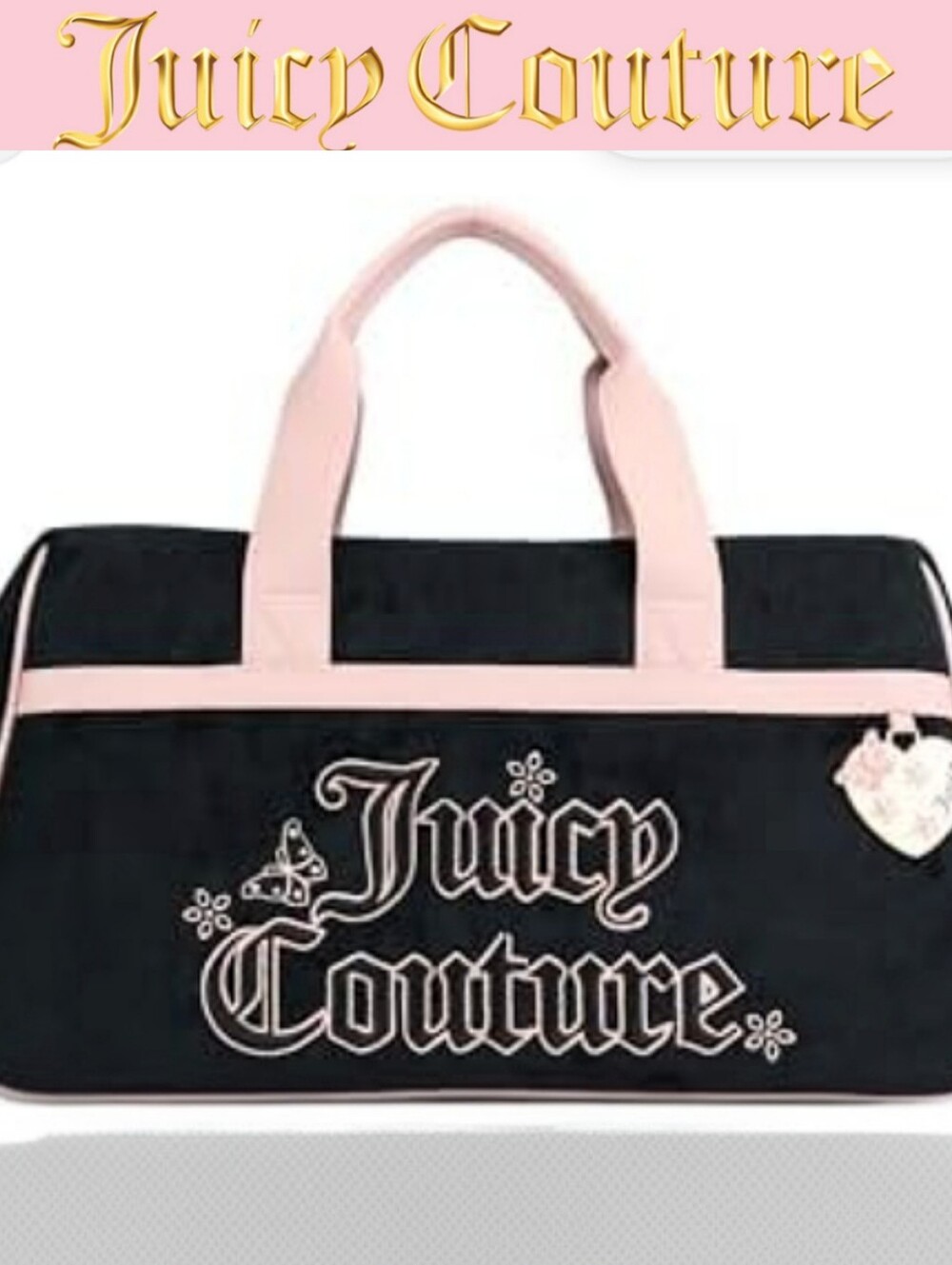 Juicy Couture Juicy In The Sky Weekender Travel Bag- Black